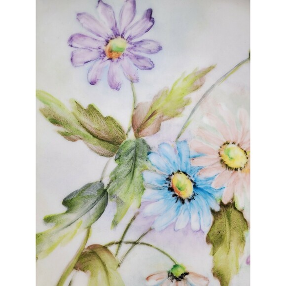 Vintage Plate Bavaria Schumann Arzberg Germany Artist Signed Hand Painted Decor - Picture 10 of 12